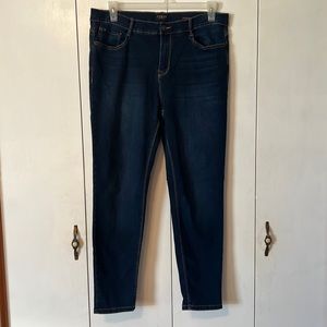 Curve Appeal Tummy Tucking High Rise Comfort Waist Skinny Jeans